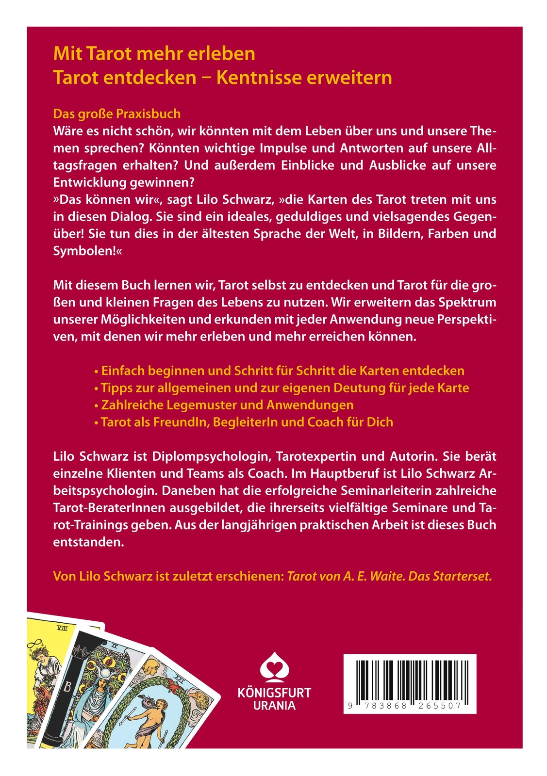 Thumbnail - Lilo Schwarz Das Große Tarot-praxisbuch