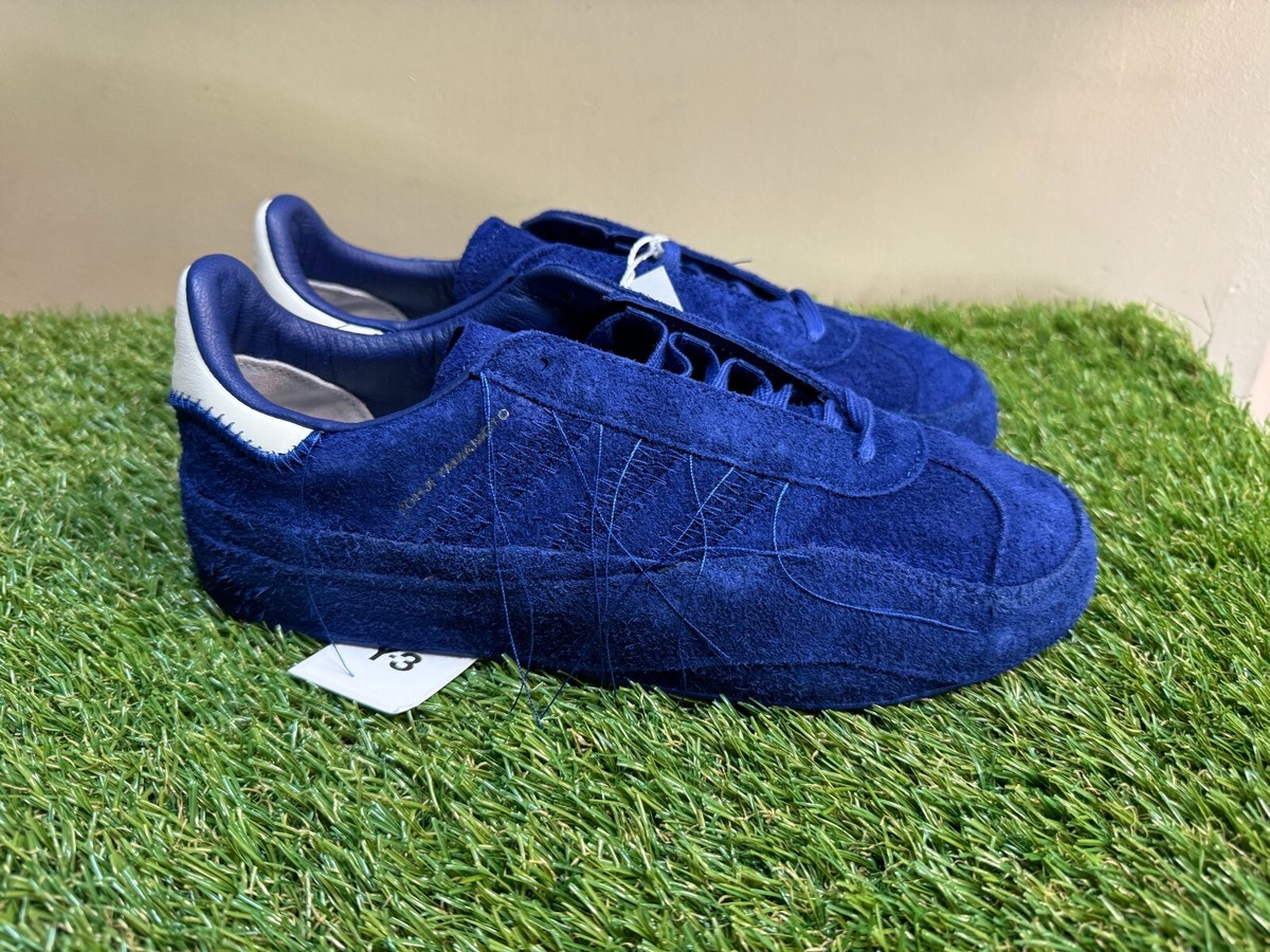 スニーカー Y-3 Suede Low-Top Sneakers Adidas Y-3 Gazelle Blue Suede Shoes Unity Ink Yohji Yamamoto