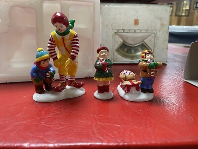 Dept. 56 Snow Village McDonald's Restaurant and Kids,Candy Canes