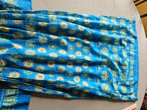 RARE! Vintage 1950s Bonnie Sue Model Womens Dress - Linen, Blue, Pattern, Zipper - Picture 9 of 24