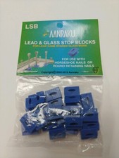 Stained Glass - Aanraku Lead Stop Blocks Pkg of 25 blocks and two dozen nails