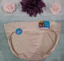NWT  Vanity Fair No Pinch No Show Bikini Panties 18217 Seamless Comfort Size 6/M