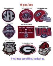 Georgia Bulldogs Logo Patch sport Embroidery ,Iron ,Sewing on Fabric