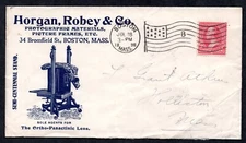 US 1898 ADVERTISING THE ORTHO-PARACINIC LENS HORGAN, ROBEY & CO. OF BOSTON