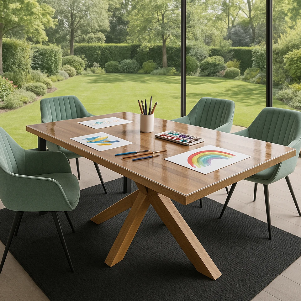 Tischfolie PVC Tischdecke Schutzfolie Transparent Wasserdicht Meterware 2mm Dick - Bild 4 von 4