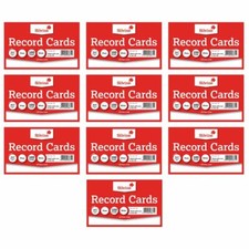 Revision Flash Index Record Cards White/Coloured/Plain/Ruled Free P&P SHORT NOTE