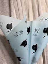 Flower Wrapping Paper Waterproof 20 Sheets Graduation