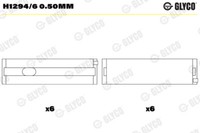 Glyco Kurbelwellenlager FüR VW Multivan V 7HM 7HN 7HF 7EF 7EM 7EN 2.5 TDI