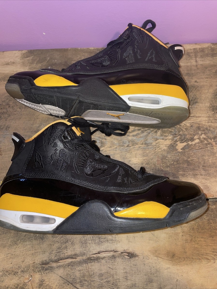 Jordan Big Kids Dub Zero Sneakers,Black/Taxi-white 7Y / Wmns 8 1/2