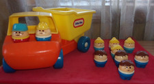 Little Tikes vintage orange yellow dump truck  10 toddle tots lot made in USA