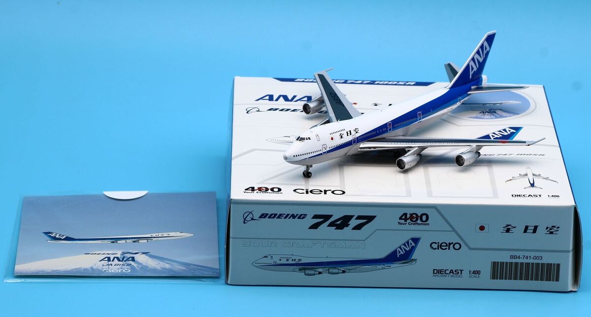 JC Wings 1:400 ANA Boeing B747-100SR Diecast Aircraft Jet Model JA8152