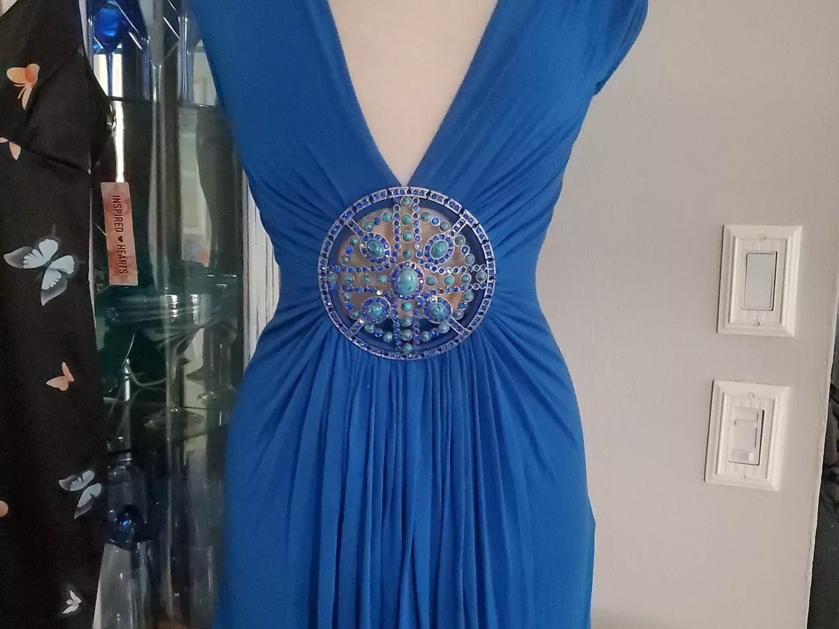 Sky Brand Sleeveless Blue Turquoise Medallion Dress Top Tunic