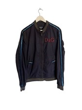 Vintage Dolce & Gabbana Hard Athletes Full Zip Track Jacket Appliqué Back L M