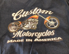 Custom Motorcycles T-Shirt 4XL Biker Chopper American Tradition USA Tee Shirt