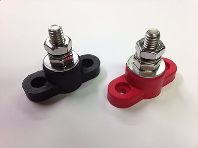 Red Junction Block Power Post Set Insulated Terminal Stud 5/16 In - Foto 10