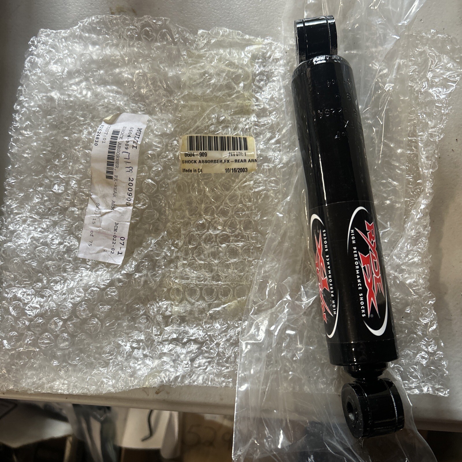 ARCTIC CAT 19931995 WILDCAT/THUNDERCAT RYDE FX REAR SHOCK P/NO 0604