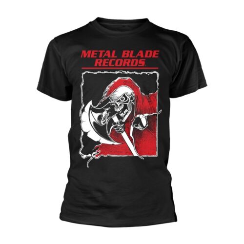 METAL BLADE RECORDS - OLD SCHOOL REAPER BLACK T-Shirt, Front & Back Print XX-Lar - Picture 1 of 1