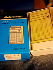 Vintage Admiral AM Solid State Radio , Box, Ear Phone, Manual, NEVER OUT OF BOX