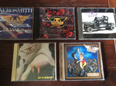 Aerosmith [5 CD Alben] Classics Live Nine Lives Pump Get a Grip Permanent Vacati