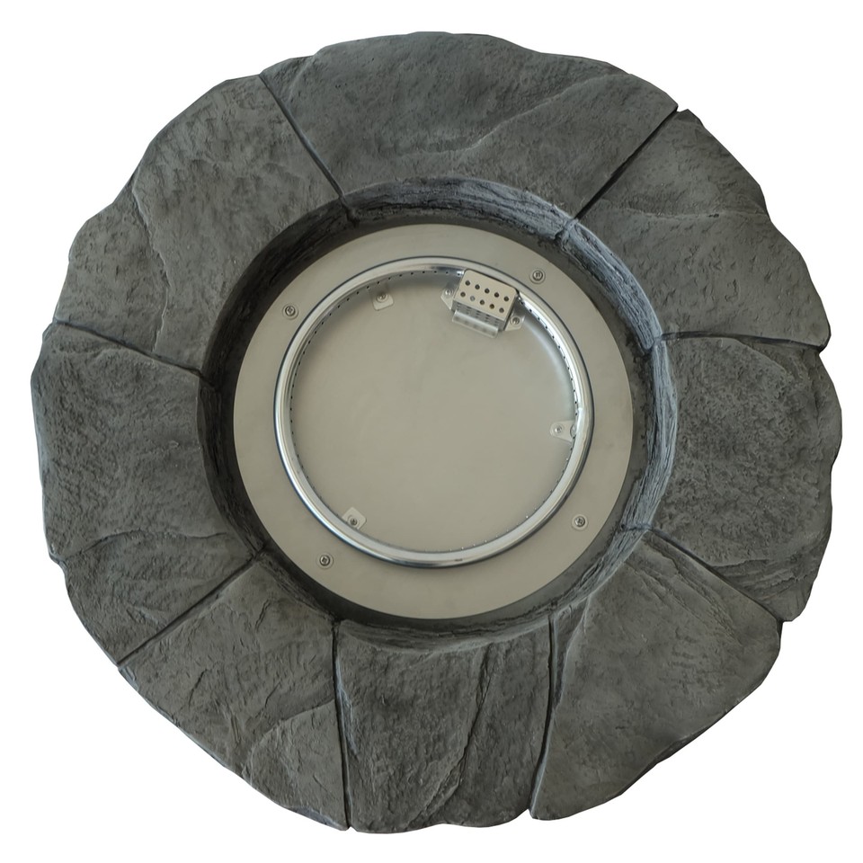 Angeles Grey Outdoor Circular Fire Pit by Christopher Knight gray N/A