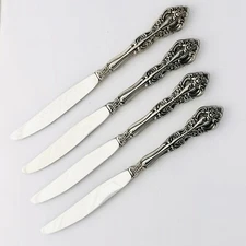 Oneida Michelangelo Dinner Knife Set Of 4 Knives Stainless Cube Flatware