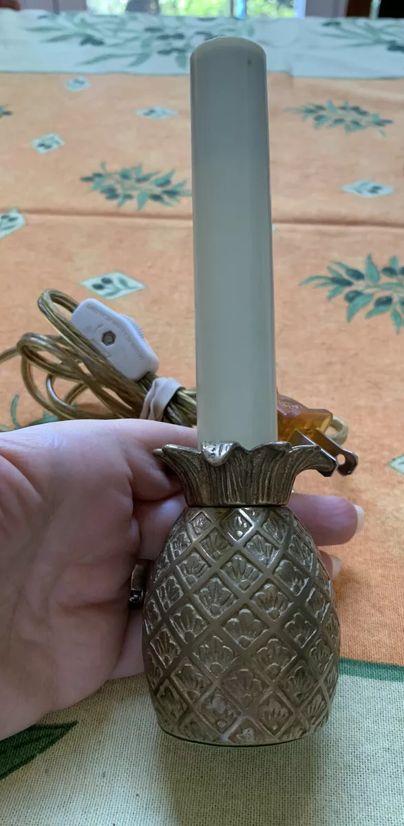 Small brass cheap pineapple lamp