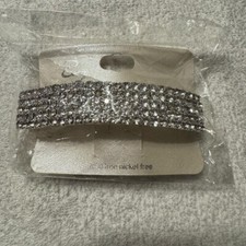 Women's Rhinestone Hair Clip Silver