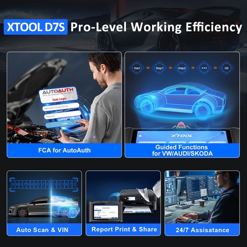 2025 V2.0 XTOOL D7S AutoAuth ECU Coding Scanner Full System Diagnostic Scan Tool - Picture 7 of 11