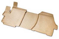 3D Gummi Fussmatten FüR Peugeot Boxer | Ab Bj 2006> | Beige Mit Rand