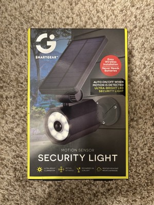 SmartGear Motion Sensor Security Light | Solar Powered, Weather Resistant (New)