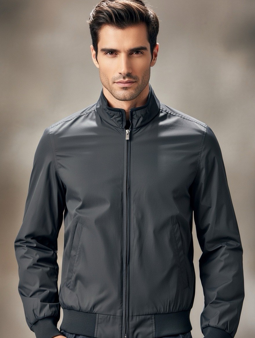 PETER MILLAR Black Packable Lightweight Full Zip … - image 1