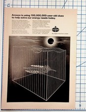 Amoco 1970s Energy Ad Palynology Fossil Fuel Wyoming Utah Magazine Print
