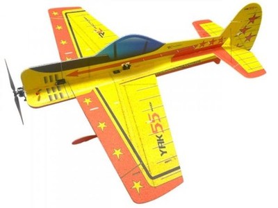 Rc Factory Yak 55 Indoor (Combo Set) gelb / 855 mm