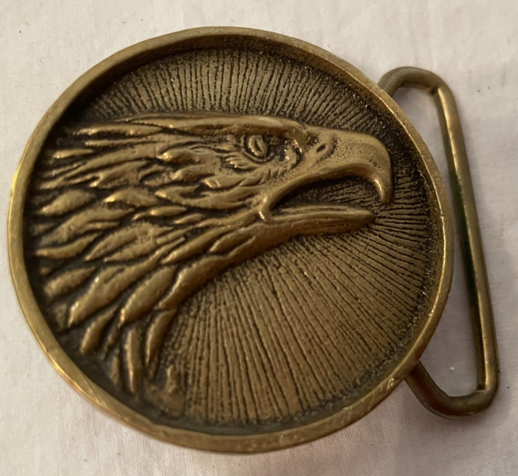 Solid Brass Basic Tool Corporation Eagle Belt Buc… - image 2