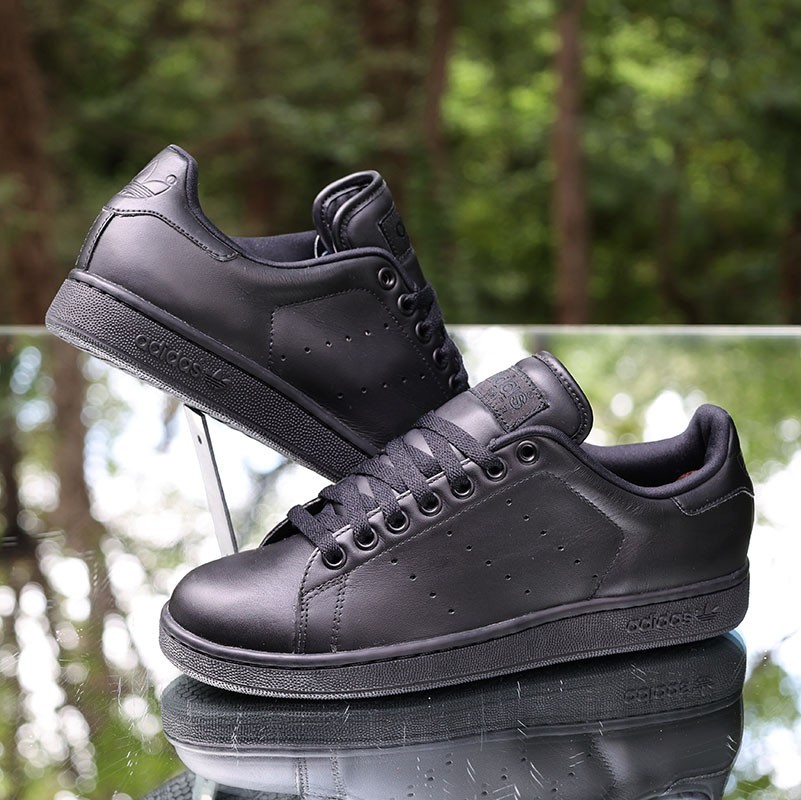 Adidas Stan Smith II Black Leather 2009 Men's Size 8 Custom 288742
