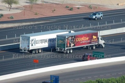 LKW Foto Kofferauflieger USA weiß KEYSTONE FREIGHT CORP GRANDer celebrati #p3zt