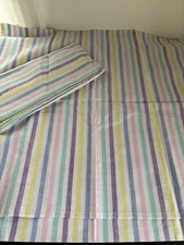 Vintage Cotton Stripe Euro Pillow Shams 23x23 Inch 