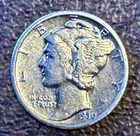 1930 P Mercury Dime Silver Circulated Business Strike Uncertified