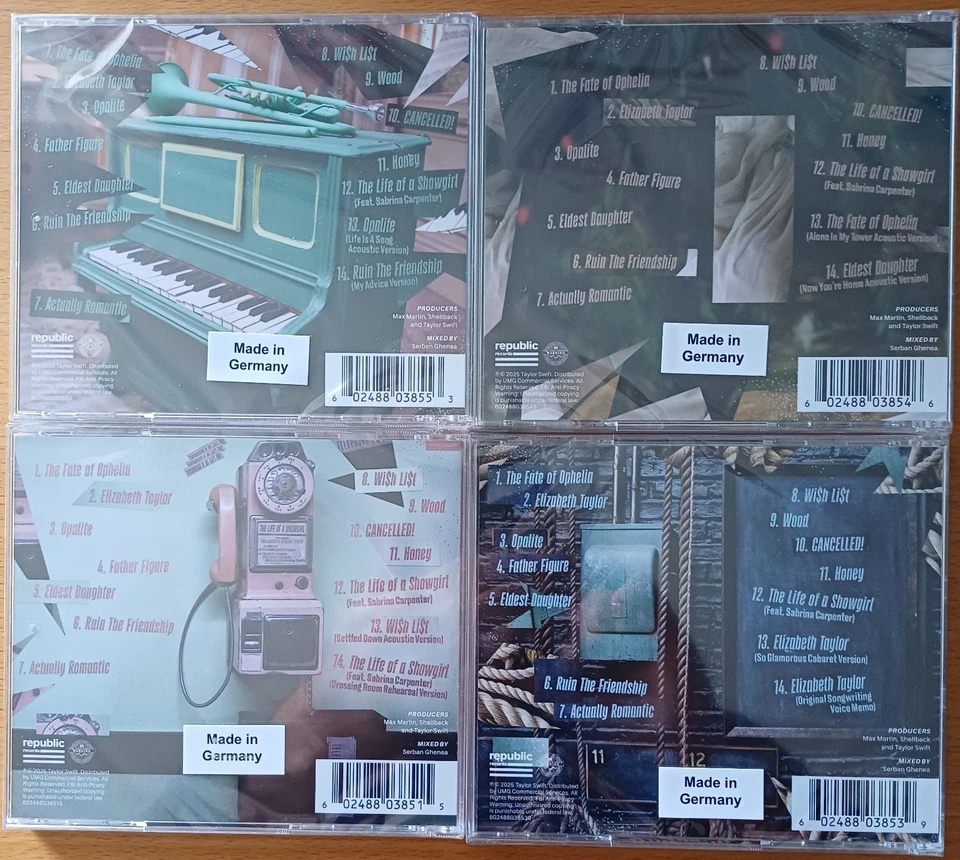 Taylor Swift - The Life of a Showgirl - 4 CD Set Limited Acoustic Bundle NEU - Bild 3 von 3