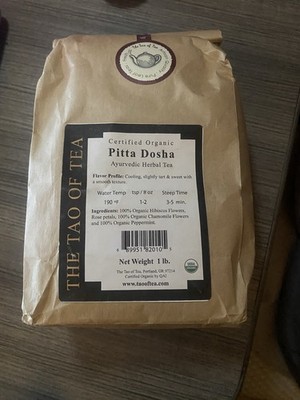 Certified Organic Pitta Dosha Ayurvedic Herbal Tea 1 lb   USDA Organic QAI