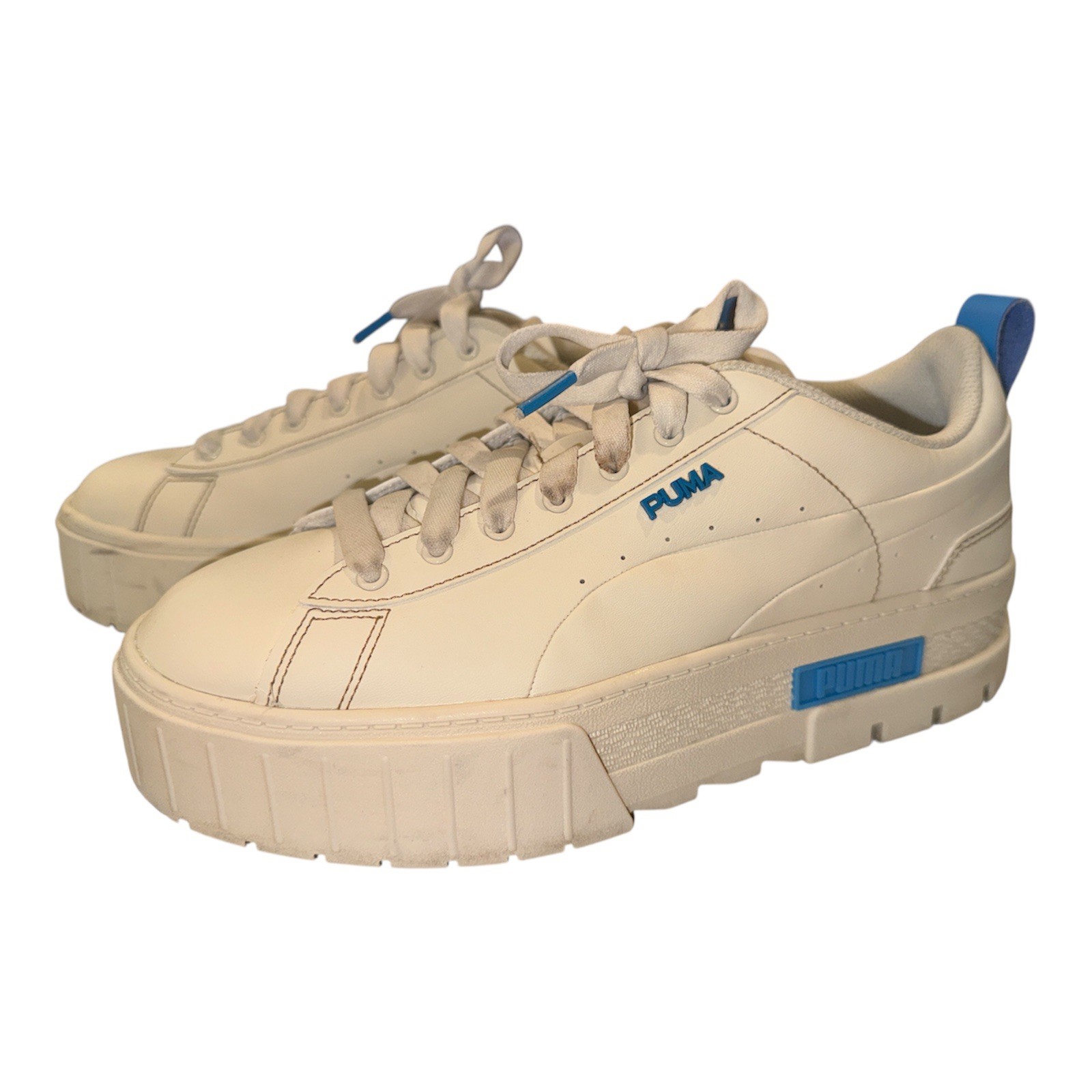 Puma Womens Mayze Infuse Platform Fashion Sneaker Shoes White 384974-02 size 10 thumbnail 3