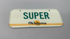 Oaklahoma IS OK SUPER State Tin Metal Cereal Premium Mini License Plate 5"x2"