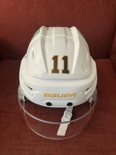 Game Used Worn Hockey Helmet Vasiliy Ponomarev Penguins