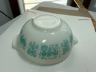 Vintage Pyrex #443 Amish Butterprint 2.5 QT Cinderella Mixing Bowl Turquoise