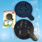 2 GT Xpress Redi Set Go HOLIDAY PAN LOT Gingerbread Man Snowman Set Recipes