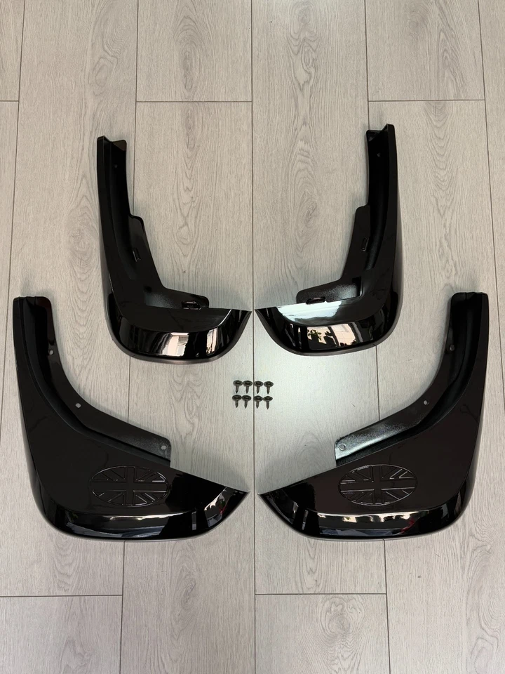FOR LAND ROVER DEFENDER 90 110 2020+Gloss BLACK FLAPS MUDFLAPS MUDGUARDS FENDER - Image 3 of 4
