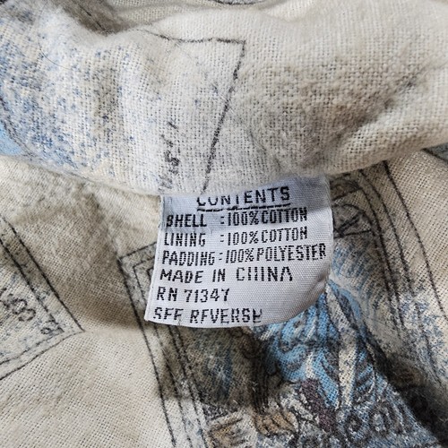 Blouson bomber vintage années 80 Gitano denim grande taille élastique bleue en l'état vieilli - Photo 15/16