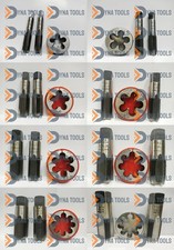 NEW BRITISH STANDARD PIPE TAP & DIE SET 1/8" TO 1" BSP BSPP HIGH CARBON STEEL