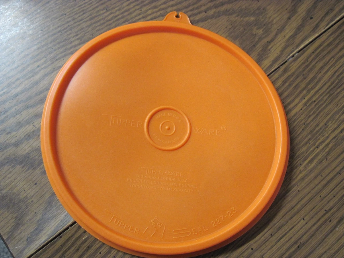 Assiette Bébé Tupperware Vintage Orange - NEUVE Sous Blister