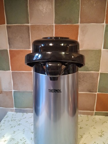 Thermos Home Stainless Steel Pump Pot Flask 1.9L Unused in original box - Picture 9 of 10